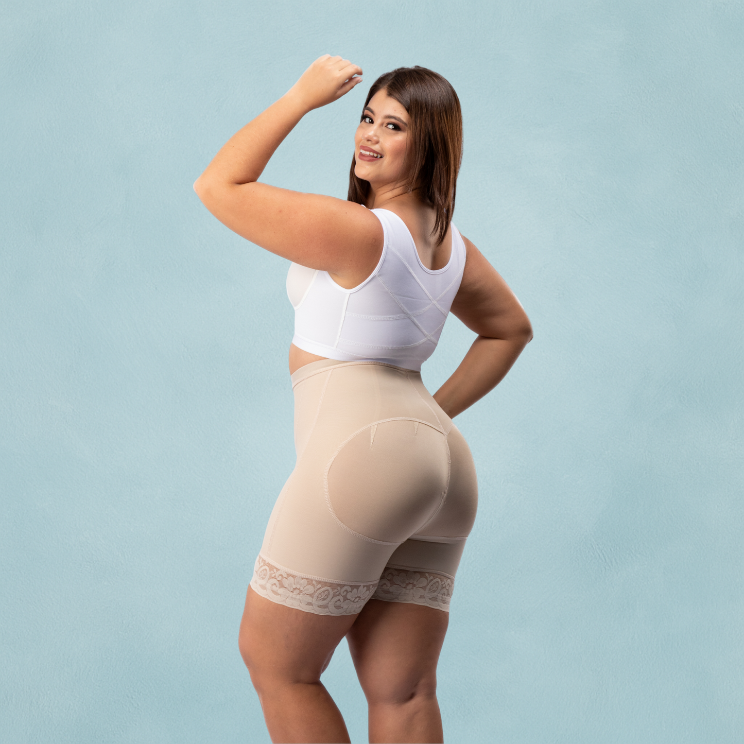Short Moldeador Tiro Alto con Broche