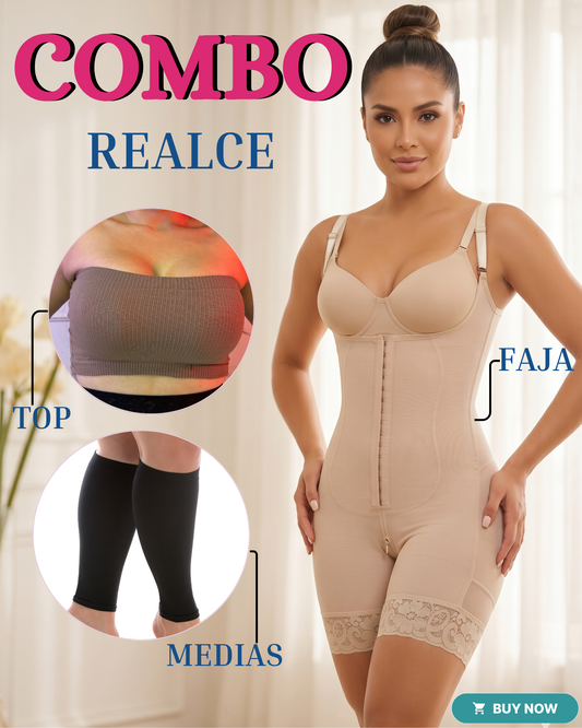 Combo  Faja, Top & Medias - SF507